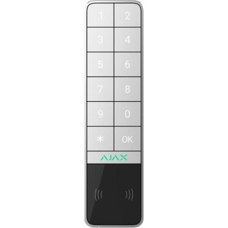 Бездротова зовнішня клавіатура Ajax KeyPad Outdoor Jeweller White