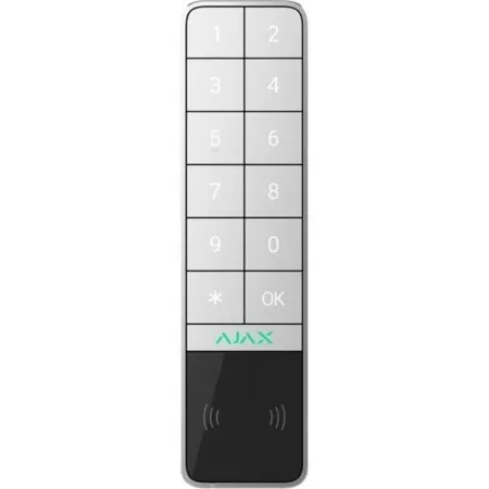 Бездротова зовнішня клавіатура Ajax KeyPad Outdoor Jeweller White  у Хмельницькому