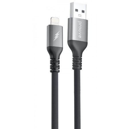 Кабель Proove ReGen Silicone USB to Lightning 2.4A (1m) Black