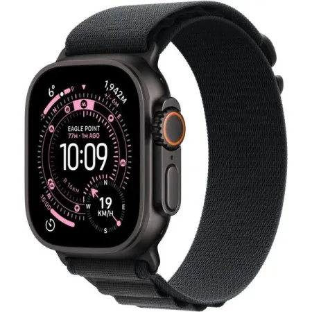 Apple Watch Ultra 3 49mm Black Titanium Case with Black Alpine Loop - Large (MF0X4QP/A)