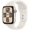 Apple Watch SE 2 2024 44mm Starlight Aluminum Case with Starlight Sport Band S/M