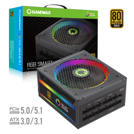 Блок живлення GAMEMAX RGB1050 PRO (ATX3.1 PCIe5.1) 1050W 80 Plus Gold (RGB1050 PRO (ATX3.1 PCIe5.1))  у Львові