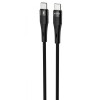 Кабель Proove Light Silicone Plus Type-C to Type-C 60W (1m) Black  у Чернівцях