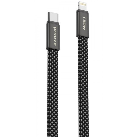 Кабель Proove AirLine Type-C to Lightning 30W (1m) black  у Чернівцях