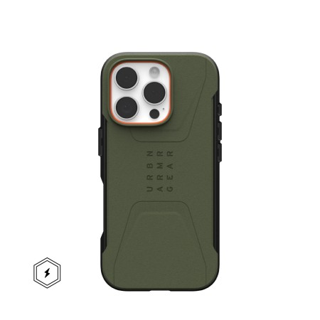 Чохол UAG Civilian Magsafe для iPhone 16 Pro (Olive Drab)  у Запоріжжі