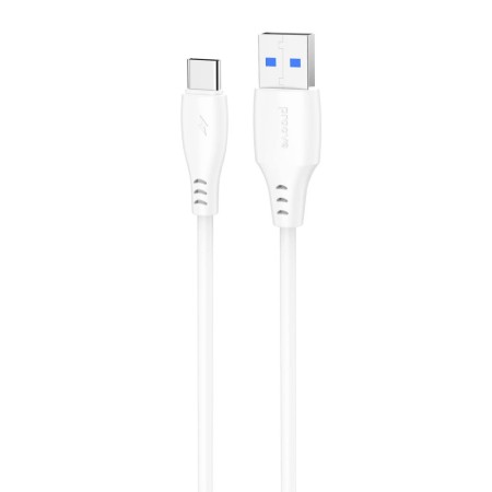 Кабель Proove Simple Silicone USB to Type-C 3A (1m) (White)  у Чернівцях