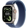 Apple Watch Ultra 3 49mm Natural Titanium Case with Blue/Bright Blue Trail Loop - S/M (MEWR4QP/A)  у Тернополі