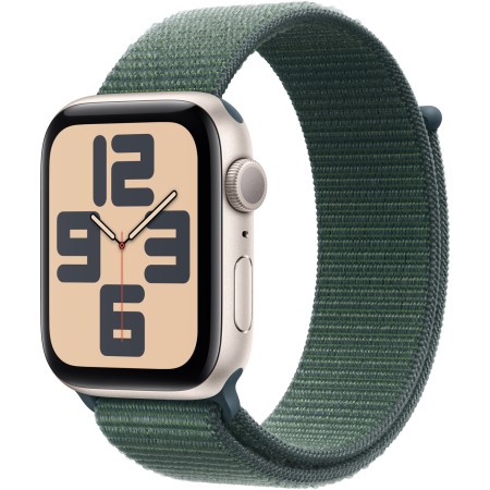 Apple Watch SE 2 2024 40mm Starlight Aluminum Case with Lake Green Sport Loop  у Тернополі
