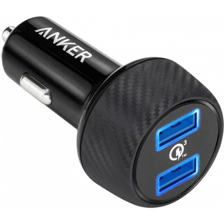 Автомобільний зарядний пристрій Anker PowerDrive 2 Quick Charge 3.0 Ports V3 (Black) (A2228H11)  у Сумах