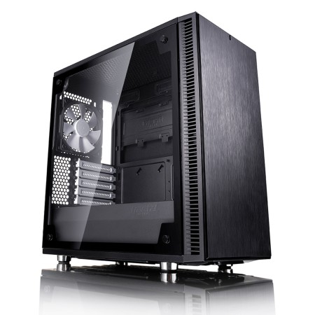 Корпус FRACTAL DESIGN micro ATX    Define Mini C Black Tempered G (FD-CA-DEF-MINI-C-BK-TG)