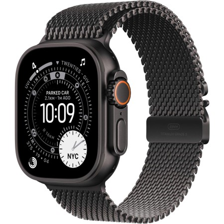 Apple Watch Ultra 3 49mm Black Titanium Case with Black Titanium Milanese Loop - M (MF1Q4QP/A)  у Чернігові