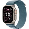 Apple Watch Ultra 3 49mm Natural Titanium Case with Light Blue Alpine Loop - Large (MEWP4QP/A)  у Тернополі