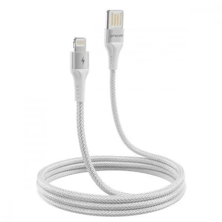 Кабель Proove Double Way Weft USB to Lightning 2.4A (1m) (White)