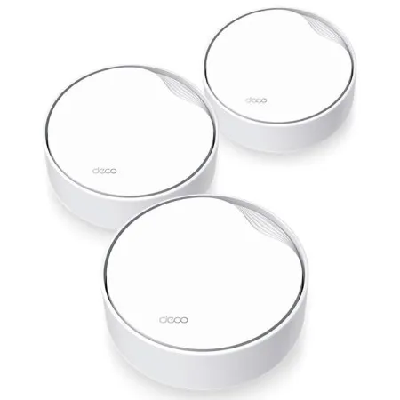 Маршрутизатор TP-Link (WiFi MESH система) DECO X50 PoE 3PK AX3000 1xGE LAN/WAN 1x2,5GE LAN/WAN MU-MIMO OFDMA MESH (DECO-X50-POE-3-PACK)  у Чорноморську