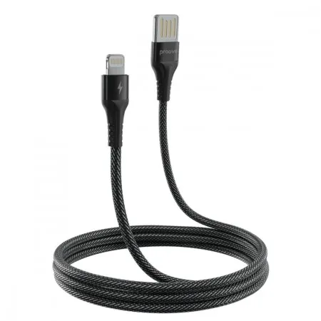 Кабель Proove Double Way Weft USB to Lightning 2.4A (1m) (Black)
