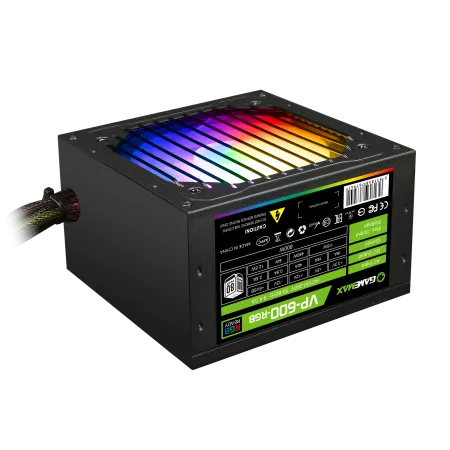 Блок живлення GAMEMAX VP-600-RGB  ATX 600W   80 Plus Bronze (VP-600-RGB)