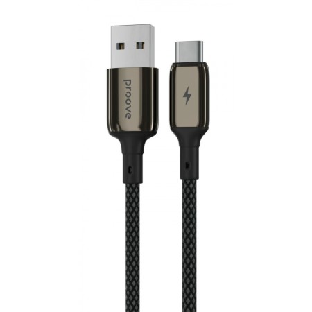 Кабель Proove Dense Metal USB to Type-C 2.4A (1m) (Black)  у Чернівцях