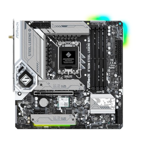 Mатеринська плата  ASRock B760M STEEL LEGEND WIFI s1700 mATX (B760M STEEL LEGEND WIFI)  у Тернополі