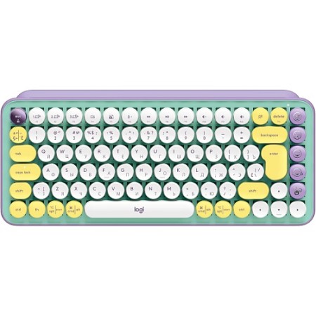 Клавіатура Logitech POP Keys Wireless Mechanical Keyboard UA Daydream Mint (L920-010736)  у Дніпрі