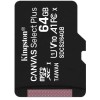 Карта памʼяті Kingston microSDXC 64GB Canvas Select Plus Class 10 UHS-I U1 V10 A1 (SDCS2/64GBSP)