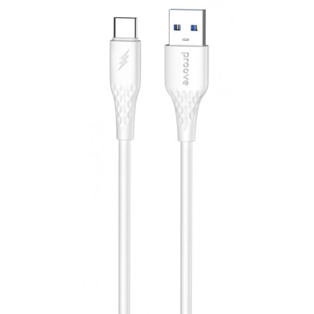 Кабель Proove GridLine USB to Type-C 3A (1m) white  у Чернівцях
