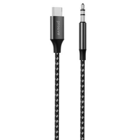 Кабель AUX Proove SoundTrack Type-C to 3.5mm (1m) Gray