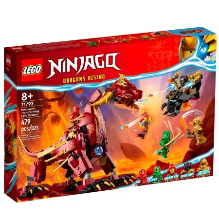 Конструктор LEGO Ninjago Вулканічний Дракон, що трансформує Хітвейва (71793)
