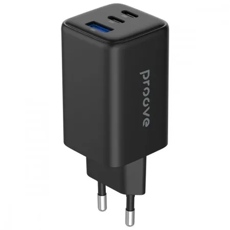 Мережевий зарядний пристрій Proove Pocket GaN 65W (2Type-C + USB) (Black)