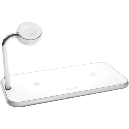 Бездротовий зарядний пристрій Zens Dual + Watch Aluminium Wireless Charger 10W White (ZEDC05W/00)  у Луцьку