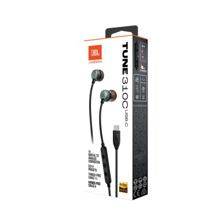 Навушники JBL Tune 310C USB-C Black (JBLT310CBLK)  у Дніпрі
