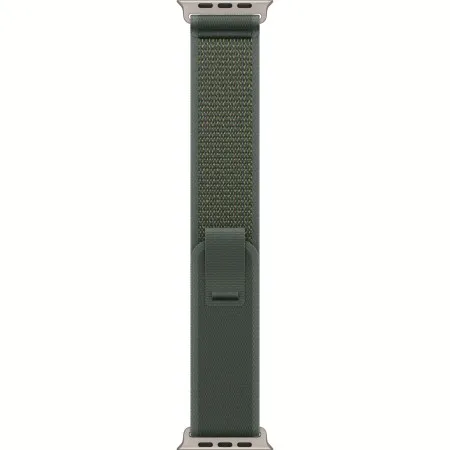 Ремінець Apple Watch 42/44/45/46/49mm Natural Titanium Finish Green Trail Loop M/L (MXTP3)