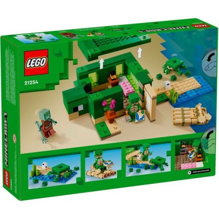Конструктор LEGO Minecraft Пляжний будинок у формі черепахи (21254)  у Луцьку