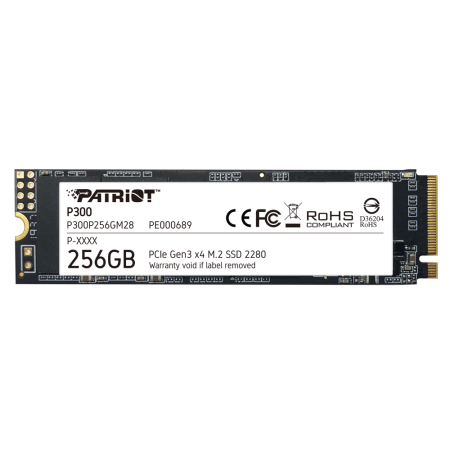 SSD накопичувач PATRIOT M.2 256GB P300, NVMe 2280 (P300P256GM28)