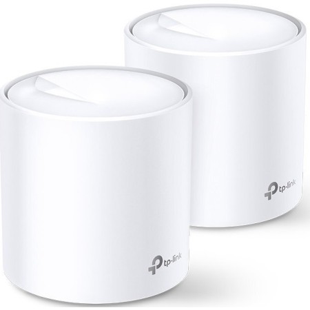 Маршрутизатор TP-Link (WiFi MESH система) DECO X60 2PK AX3000 1xGE LAN 1xGE WAN MU-MIMO OFDMA MESH (DECO-X60-2-PACK)
