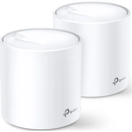 Маршрутизатор TP-Link (WiFi MESH система) DECO X60 2PK AX3000 1xGE LAN 1xGE WAN MU-MIMO OFDMA MESH (DECO-X60-2-PACK)  у Чорноморську