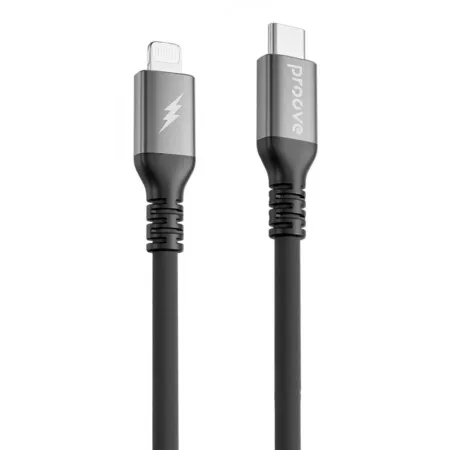 Кабель Proove ReGen Silicone Type-C to Lightning 27W (2m) Black