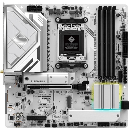 Материнська плата ASROCK B850M STEEL LEGEND WIFI sAM5 mATX (B850M STEEL LEGEND WIFI)  у Миколаєві