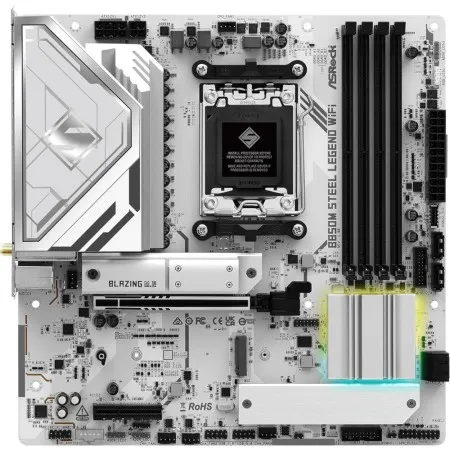 Материнська плата ASROCK B850M STEEL LEGEND WIFI sAM5 mATX (B850M STEEL LEGEND WIFI)