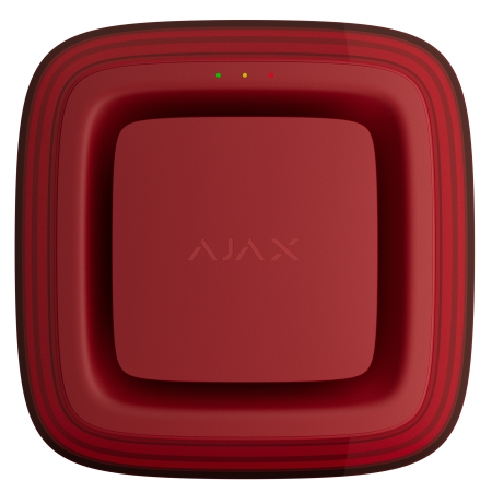 Бездротовий адресний пожежний оповіщувач світловий Ajax EN54 FireProtect (VAD) Jeweller Red (118607.277.RD1)