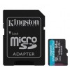 Карта пам'яті Kingston microSD 64GB C10 UHS-I U3 A2 R170/W70MB/s + SD