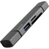 Картридер Proove Arc Link 3 in 1 (USB3.0 + SD Card + Micro SD Card) Silver  у Луцьку