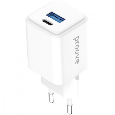 Мережевий зарядний пристрій Proove Pocket GaN 30W (Type-C + USB) White  у Луцьку