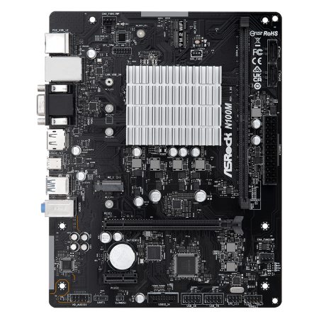 Материнська плата ASROCK N100M +CPU Intel N100 4core mATX (N100M)  у Тернополі