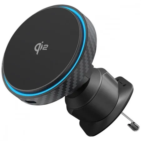 Автомобільний тримач із бездротовою зарядкою Proove Graphite Circle Qi2 15W Black