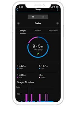 Garmin vivomove Sport - Розширені функції моніторингу сну Розширені функції моніторингу сну