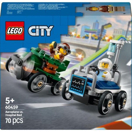 Конструктор LEGO City «Літак проти лікарняного ліжка» Набір для перегонів (60459)  у Луцьку