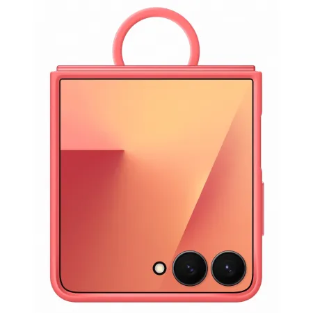 Чохол Samsung Silicone Case with Ring Red для Flip 7 (F766) (EF-PF766TREGUA)