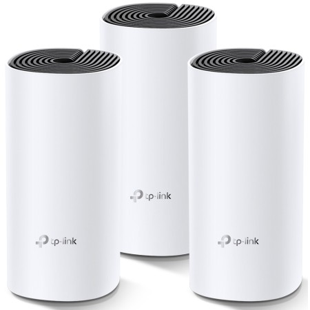 Маршрутизатор TP-Link (WiFi MESH система) DECO M4 3PK AC1200 2xGE LAN/WAN MU-MIMO MESH] (DECO-M4-3-PACK)