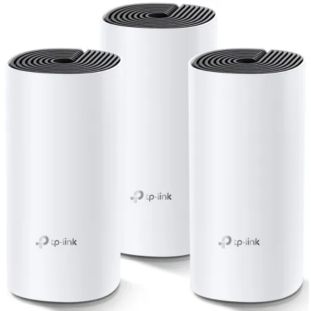 Маршрутизатор TP-Link (WiFi MESH система) DECO M4 3PK AC1200 2xGE LAN/WAN MU-MIMO MESH] (DECO-M4-3-PACK)  у Чорноморську