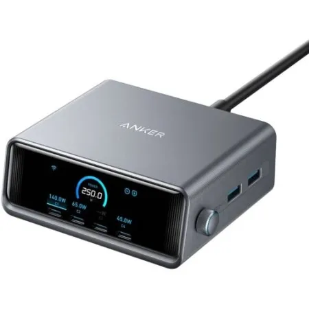Зарядний пристрій Anker GaNPrime Charger GaN 250W (Black) (A2345341)
